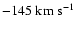 $-145\rm\;km\;s^{-1}$