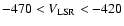 $-470 < V_{\rm LSR} < -420$