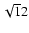 $\sqrt12$