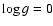 $\log g=0$