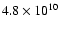 $4.8\times 10^{10}$