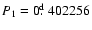 $ P_1 = 0\hbox{$.\!\!^{\rm d}$ }402256$