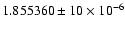$1.855360\pm10\times10^{-6}$