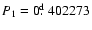 $P_1 = 0\hbox{$.\!\!^{\rm d}$ }402273$
