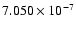 $7.050\times10^{-7}$