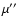 $\mu{\hbox{$^{\prime\prime}$ }}$