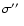 $\sigma{\hbox{$^{\prime\prime}$ }}$
