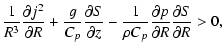 $\displaystyle {1\over R^3} {\partial j^2 \over \partial R} + {g\over C_p} {\par...
...over \rho C_p} {\partial p \over \partial R} {\partial S \over \partial R}
> 0,$
