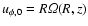 $u_{\phi,0}=R {\it\Omega}(R,z)$
