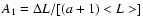 $A_1=\Delta{L}/[(a+1)<L>]$
