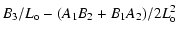 $\displaystyle B_3/L_{\rm o} - (A_1B_2 + B_1A_2)/2L_{\rm o}^2$