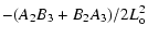 $\displaystyle - (A_2B_3 + B_2A_3)/2L_{\rm o}^2$