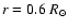 $r=0.6 ~R_{\odot}$