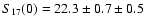 $S_{17}(0)=22.3\pm0.7\pm0.5$