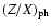$(Z/X)_{\rm ph}$
