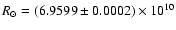 $R_{\odot}= (6.9599 \pm 0.0002) \times 10^{10}$
