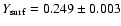 $Y_{\rm surf} = 0.249 \pm0.003$