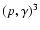 $(p,\gamma)^3$