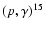 $(p,\gamma)^{15}$