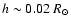 $h \sim 0.02~ R_{\odot}$