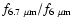 $f_{6.7~\mu\rm m}/f_{6~\mu\rm m}$