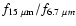 $f_{15~\mu\rm
m}/f_{6.7~\mu m}$