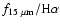 $f_{15~\mu\rm m}/\rm H\alpha$