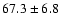 $67.3\pm6.8$