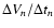 $\Delta V_{n}/\Delta t_{n}$