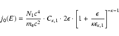 \begin{displaymath}j_{0}(E) = \frac{N_{1}c^{4}}{m_{\rm e}c^{2}} \cdot C_{\kappa,...
...rac{\epsilon}{\kappa\epsilon_{\kappa,1}} \right ]^{-\kappa-1}
\end{displaymath}