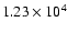 $1.23 \times 10^{4}$