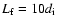 $L_{\rm f} = 10d_{\rm i}$