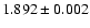 $1.892\pm0.002$