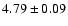 $4.79\pm0.09$