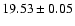 $19.53\pm0.05$