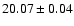 $20.07\pm0.04$