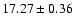 $17.27\pm0.36$