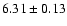 $6.31\pm0.13$