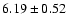 $6.19\pm0.52$
