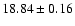 $18.84\pm0.16$