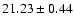 $21.23\pm0.44$