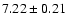 $7.22\pm0.21$