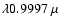 $\lambda0.9997~\mu$