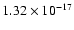 $1.32\times
10^{-17}$