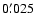 $0\farcm025$