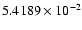 $5.4189\times10^{-2}$