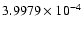 $3.9979\times10^{-4}$