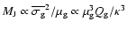 $M_{\rm J} \propto \overline{\sigma_{\rm g}}^{2}/\mu_{\rm g} \propto \mu_{\rm g}^3 Q_{\rm g}/
\kappa^3$