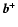$\vec{b}^+$