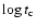 $\log
t_{\rm c}$